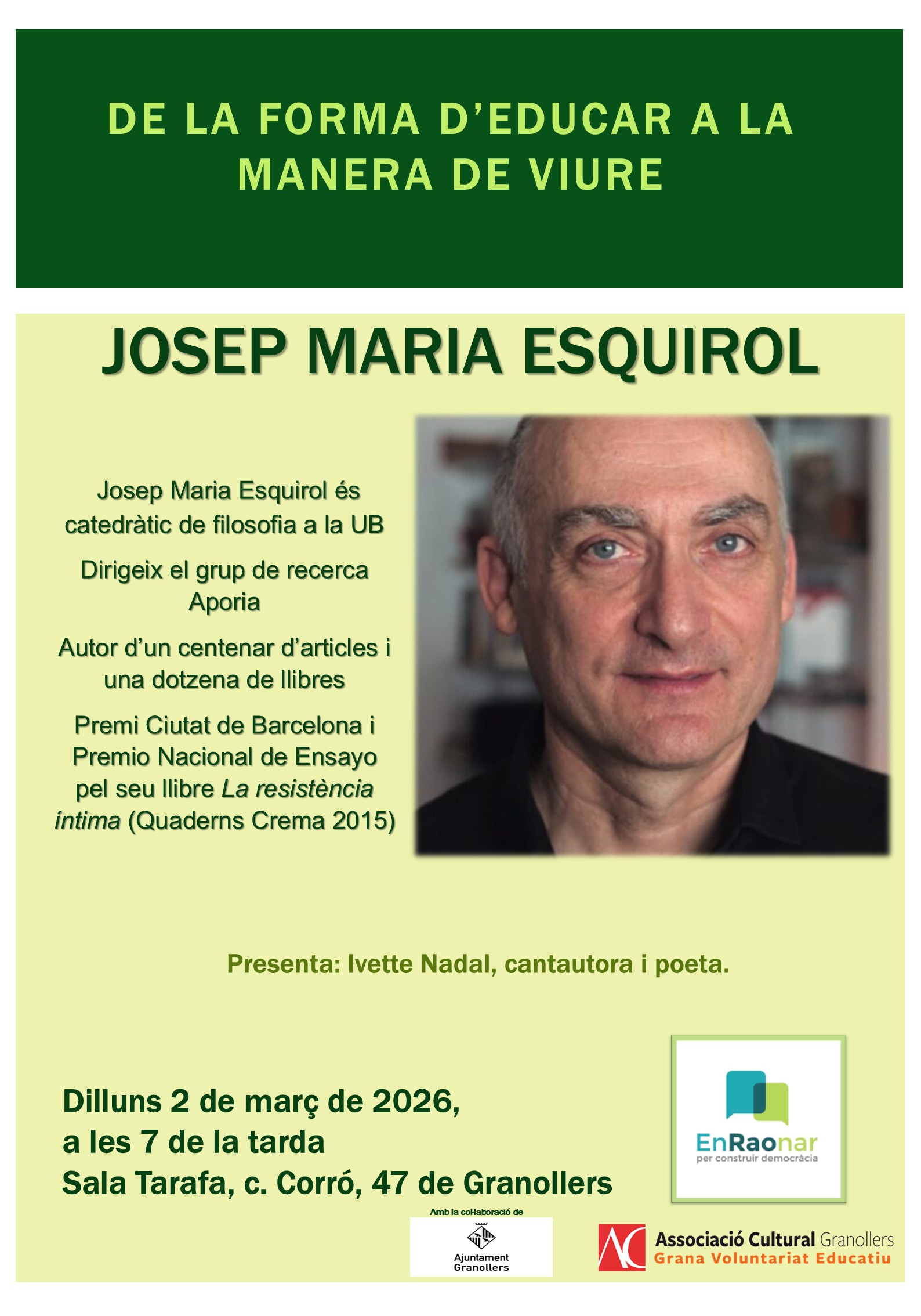 Propera conferència